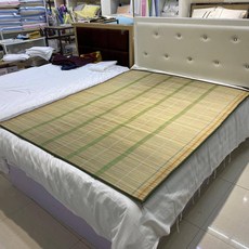 침대용 대자리 돗자리 거실 대나무 통풍 카페트 여름용, 1.4m 폭 x 1.8m 길이