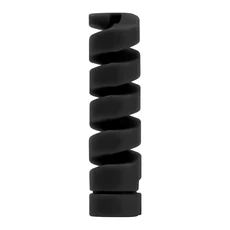 1-12Pcs 케이블 보호기 유연한 충전 나선형 와인더 와이어 주최자 호환 USB 커버, 01 1Pcs Black