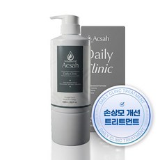 악사 데일리클리닉 손상모케어 헤어팩 트리트먼트, 1개, 600ml