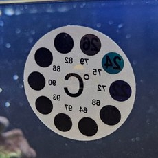 가온데이즈 어항 온도계 스티커 원형 수중온도계