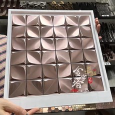 필앤스틱 벽지 스티커 메탈 모자이크 타일 거울 표면 블랙 실버 장식, 4. 48Mm rose brushed