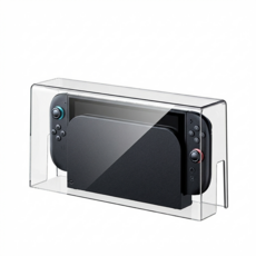 Switch 2 防塵罩 任天堂 OLED 防塵盒 Switch 防塵 主機防塵殼 遊戲機防塵罩 防塵殼 發光底座, 1個, 1代/OLED 透明防塵罩