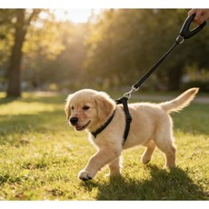 강아지고양이 리드줄 조절가능 반사 안전줄 탈출방지 애완동물 목줄 소형 중형 대형견 가벼운 방수 편안한 산책줄, 1개, 블랙