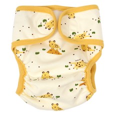 베이비앙 통풍이 잘 되는 기저귀 커버(원사이즈/입체형), 02순면 입체형 기저귀커버(신생아~15개월)초코칩타, 1개