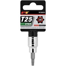 Performance Tool 퍼포먼스 툴 W38825 드라이브 T25 스타비트 소켓 38, T-25, 1개