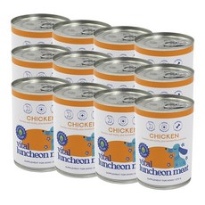 댕냥이라이프 강아지 바이탈 런천미트 간식, 375g, 12개, 닭고기