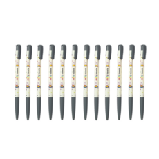 동아 미피 유성볼펜 0.5mm(하이브리드 잉크) 1다스, 24개, 블랙