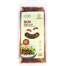 HOASUA FOODS 糙米粉 紫糙米線 越南黑糙米線 500g, 1個