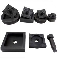 유압 압착기 펀칭기 천공기 다이 금형 SYK-15 스텐 플레이트 사각형 원형 63x63mm 65x65mm 67x67mm, 1세트