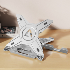 라나야 360도 회전형 노트북 스탠드 핸드폰 거치대, 실버