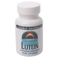 SOURCE NATURALS 葉黃素膠囊 20mg, 1罐, 30顆