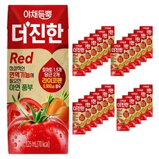 LOTTE 樂天 CHILSUNG BEVERAGE 滿滿蔬菜更濃鬱紅色, 125ml, 24個