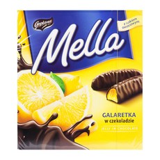 유트르젠카 멜라 초콜릿 코팅 레몬 젤리 6.7 온스 Jutrzenka MELLA Cocolate Coated Lemon Jelly 6.7oz, 1개, 189g