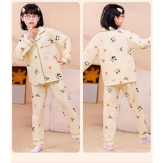 스판오픈 파자마 어린이 주니어 키즈잠옷 뒹굴팬더