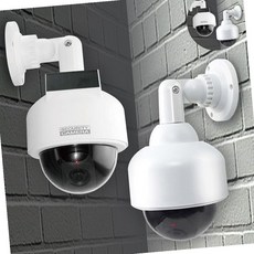 원형 모형CCTV 점멸LED 방범용 가짜CCTV 태양광충전, 태양광형