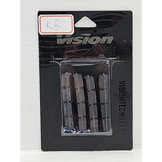 (1車份) VISION KB 系列輪組用剎車皮 黑邊鋁框用煞車皮 型號 E0707 適用Shimano SRAM系統, KB黑邊鋁框用煞車皮*1車份