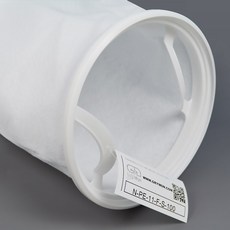 Polyester 산업용 액체용 플랜지 필터백 (PE) 02사이즈(10cmx38cm), 02*10미크론, 1개