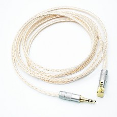 3.5對錄線 6N單晶銅 銀8芯 音響 訊號 發燒 車用AUX線, 1個, 直頭 - 彎頭 1米長