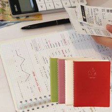편한 가계부 (색상랜덤) 수기 한눈에 쓰기편한 간단 신혼부부 2025년 가게부 가계부 b