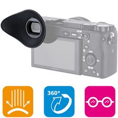 JJC ES-A6300 회전 아이피스 (소니 FDA-EP10 타입), 1개