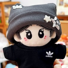 10cm娃衣 10cm娃衣棉花娃娃冬季可愛酷酷男友帽子換裝配飾海星體玩偶掛件 娃娃衣服 娃娃配件 娃衣 32BC, 1個, 椰藍貓耳帽,10cm公仔適用【不含娃娃】