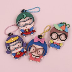 (대성문구)우드DIY 땡글 패밀리 키링 만들기 세트/232698/나무장난감 아이디몬, 엄마(아리)