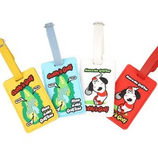 턴트골프 센스골프 포인트필드 골프 스트랩 네임택, 옐로우1개, 1개