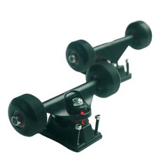 스케이트보드 휠 및 트럭 5" 스케이트보드 트럭 스케이트보드 하드웨어, 검은색, 금속, 1개