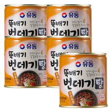 유동 뚝배기 번데기탕 구수한맛 술안주 캠핑요리 고단백, 5개, 280g