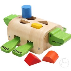 JINI 블록먹는 악어 도형맞추기장난감