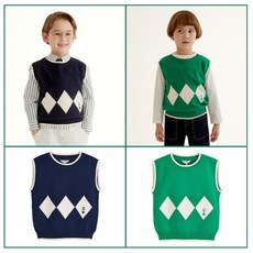 CURLYSUE 菱格紋點針織背心 C231VEG51P