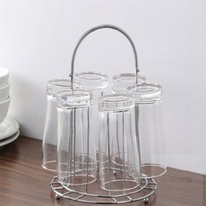 스텐 컵걸이 홀더, 실버, 1개