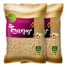 현대농산 국산 현미찹쌀 찰현미, 5kg, 2개