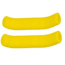 하핑턴 1쌍 자전거 브레이크 레버 커버 실리콘 그립 프로텍터 미끄럼 방지 핸들 보호 산악 도로 사이클링용 슬리브 흰색, Yellow