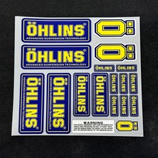 오토바이 충격 흡수 장치 수정 반사 스티커 OHLINS 서스펜션 브레이크 프론트 포크 장식 데칼 방수, A2 reflective