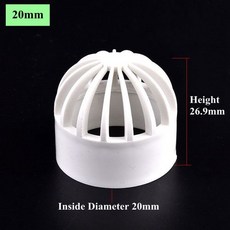 PVC 라운드 에어 덕트 통기성 벤트 어항 가드 커버 절연 거터 그물, 06 ID 20mm, 01 1pc, 1개