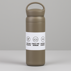 레디박스 손잡이 스탠 텀블러 진공 보온 보냉 이중컵 캠핑용 물병 아이스 워터보틀, 1개, 500ml, 그레이