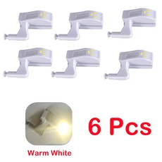 LED 언더 캐비닛 조명 범용 옷장 센서 Armario 내부 힌지 램프 주방 도매 20 개, 03 Warm light-6Pcs