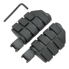 Toltyeria 오토바이 풋페그 VT750 프론트 풋레스트 풋 페그 페달 풋보드 혼다 섀도우 750 에이스 에어로 스피릿 팬텀 VTX1300/1800 VT1100 VT1300, 블랙