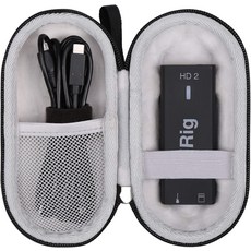 Aproca IK 멀티미디어 iRig HD 2 디지털 기타 인터페이스용 하드 여행 보관 휴대용 케이스