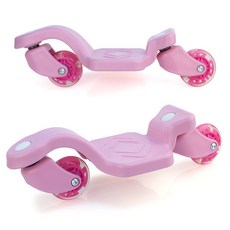 [OOH!MARKET] 더블바퀴 슬라이딩 슈즈 PU스케이트화, 새형 드리프트보드(핑크색)