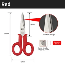 섬유 케이블 절단 케블라 커터 도구 미끄럼 방지 가위 강철 전기 기술자 가위에 대한 핫 디테일, 02 WG221211AC6, 02 WG221211AC6