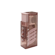 便攜型按壓式牙線盒 - 自動牙線收納盒, 透粉色, 1個