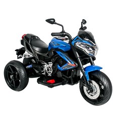 TECHONE MOTO30 兒童電動機車三輪車雙驅動充電玩具童車, 藍色, 1個