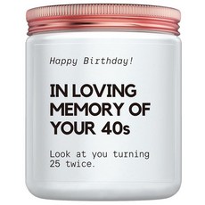 여성 남성을 위한 최고의 40번째 생일 선물 여성을 재미있는 친구 40세 자매 아내 엄마를 선물 캔들