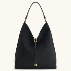 JW PEI 가죽 여성용 대용량 통근 핸드백 세련된 크로스바디 겨드랑이 버킷백 업무용 니치 워터 버킷 토트, 05 Black