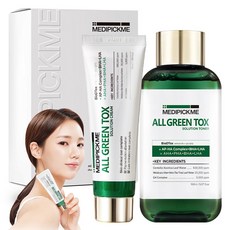 모공축소 병풀추출물 68% 솔루션 2종 선물세트 (토너+크림) 시카 바하 진정 솔루션, 1개, 200ml