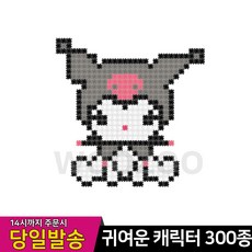 디폼블럭 산리오 고양이 토끼 캐릭터 픽셀 나노 끼움 블럭, 1-11.앙증쿠로, 1개