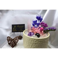 KGBASTET 療癒小物，水晶永生花，心情愉悅能量滿滿，事事順心