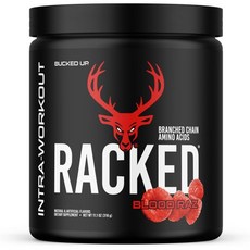 Bucked Up Racked Blood Raz | Intra Workout BCAA 2-1-1 Formula with L Carnitine Acetyl L Carnitine, 10.15 Ounce (Pack of 1)